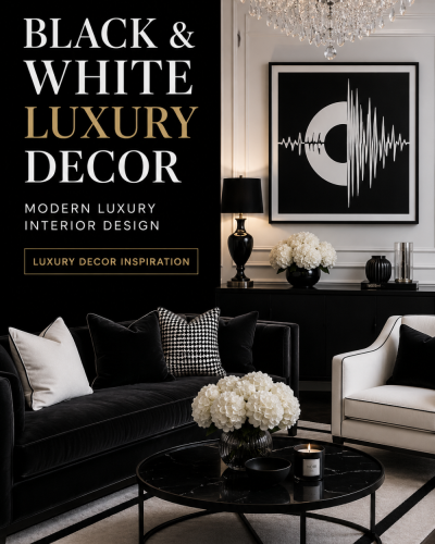 Black and White Luxury Decor